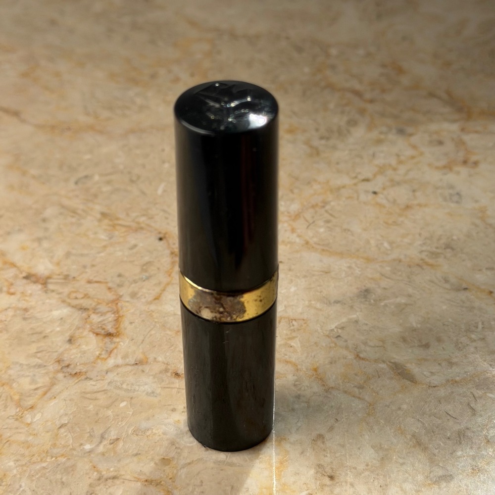 Lancome Lipstick 3g Crushed Velvet Vintage Red Gold Case Cosmetic Collectible